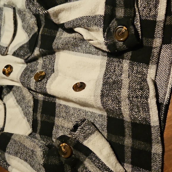 Jason Maxwell Black and White Outerwear/Shacket - Picture 3 of 4